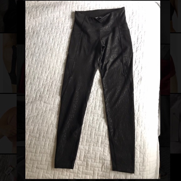 Old Navy Pants - Old Navy Black Cheetah Print Leggings High Waisted